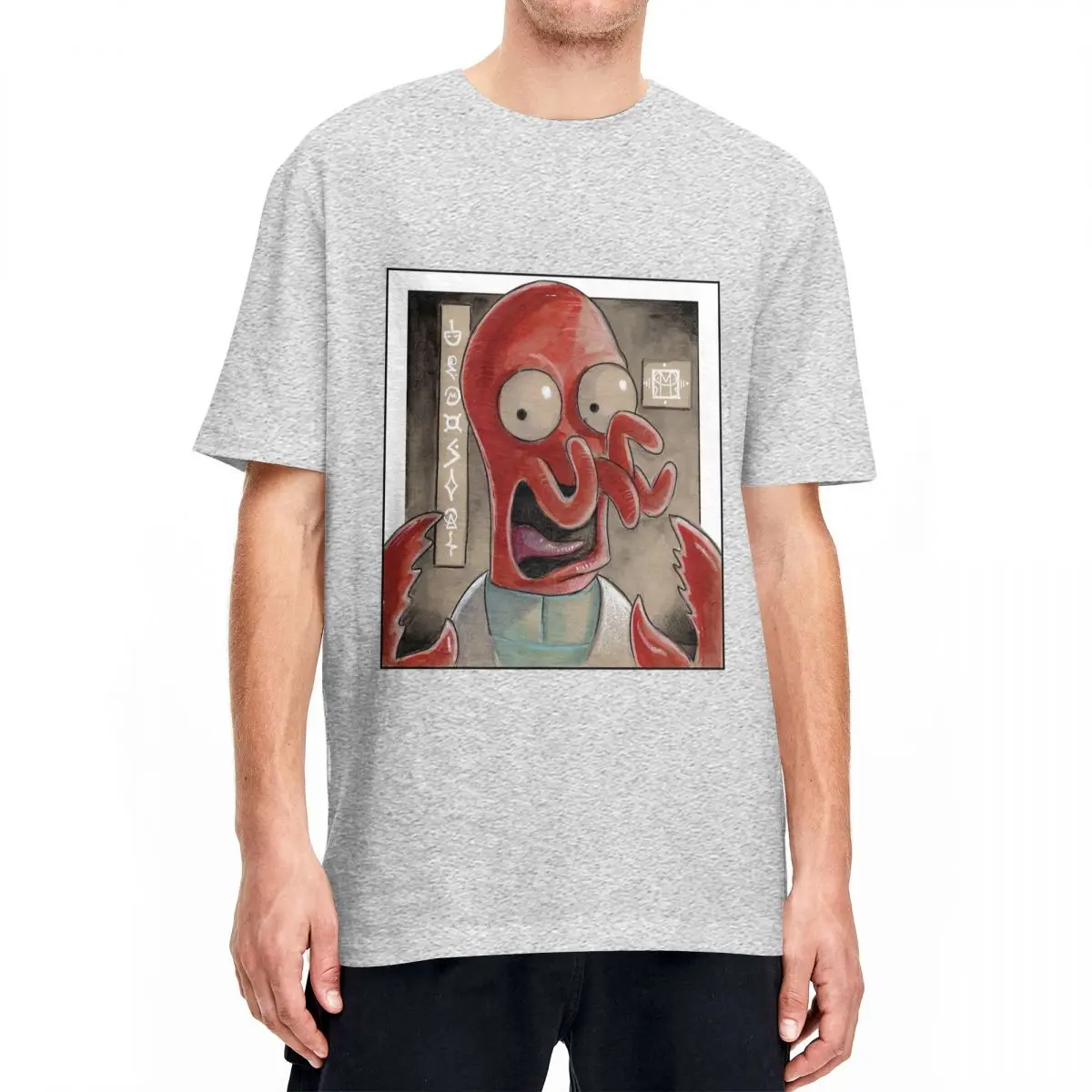 Men Women Doctor Zoidberg T Shirts Futuramas 100% Cotton Tops Novelty Short Sleeve Round Collar Tee Shirt Adult T-Shirt