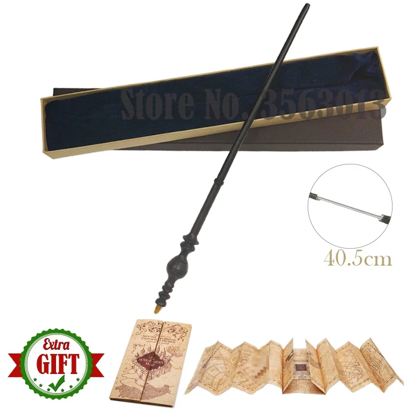 Metal Core Albus Wands Come with Map and Box