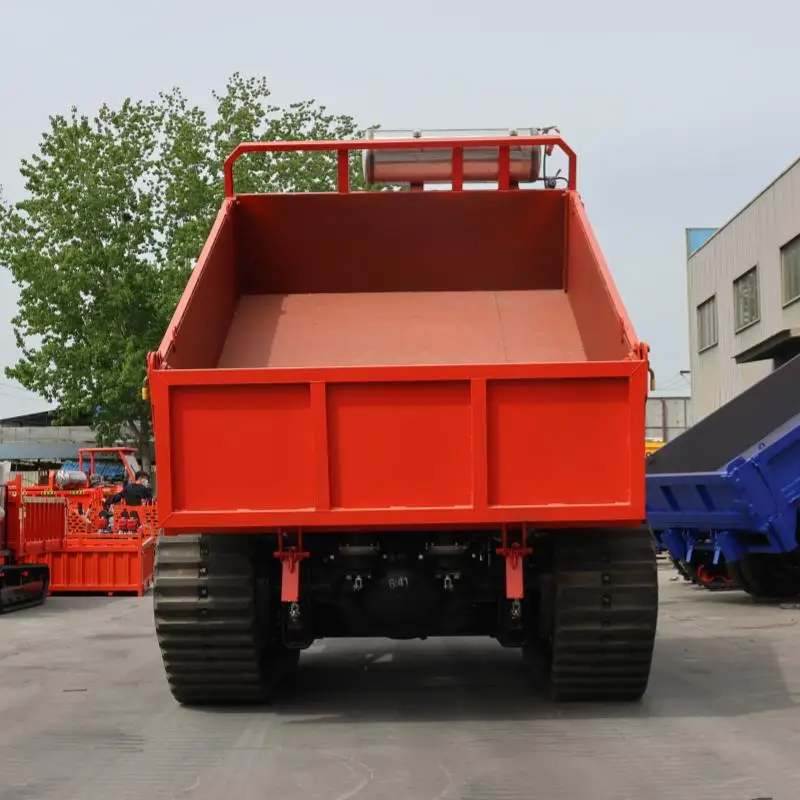 Engineering Rubber Track 0.8Ton 1.2Ton 1.8Ton 2Ton 5Ton Transport Crawler Dumper Truck For Mud Road view 6
