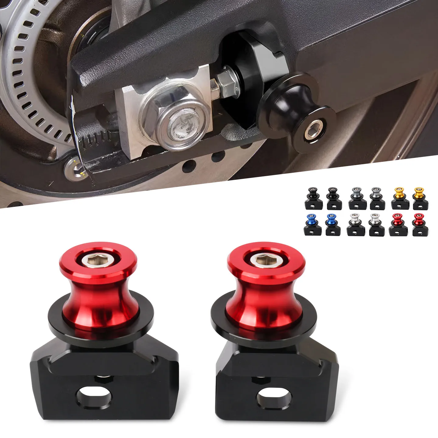 

Motorcycle Accessories Chain Adjustment Frame Swingarm Spools Slider For CB650R CBR650R CB650F CBR650F CBR 650R 650F