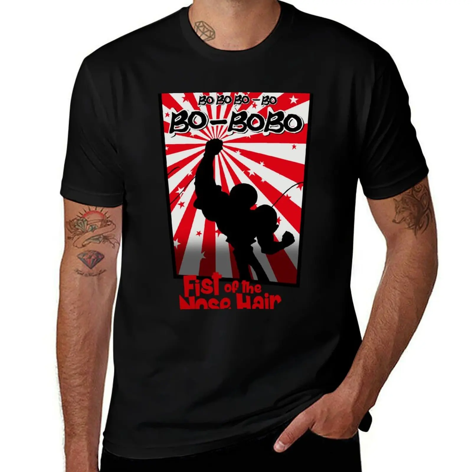 

Bobobo; Nose-hair technique sensei T-Shirt Thanksgiving Casual Tee