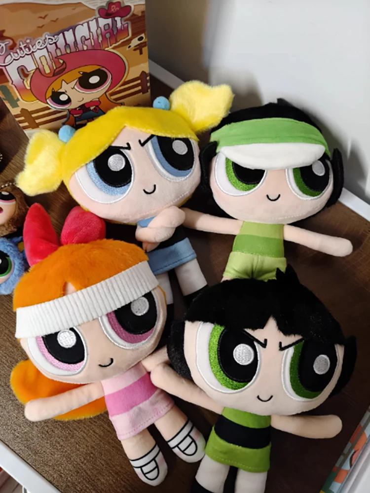

KAYOU The Powerpuff Girls Official Authentic Mini Crossed Arms Cowboy Style Keychain Anime Peripheral Gift For Anime Fans