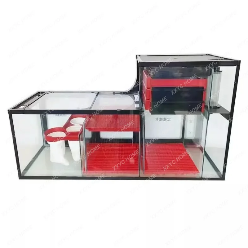 XXFish tank bottom filter filter box sedimentation bin bottom tank filter large and medium sized