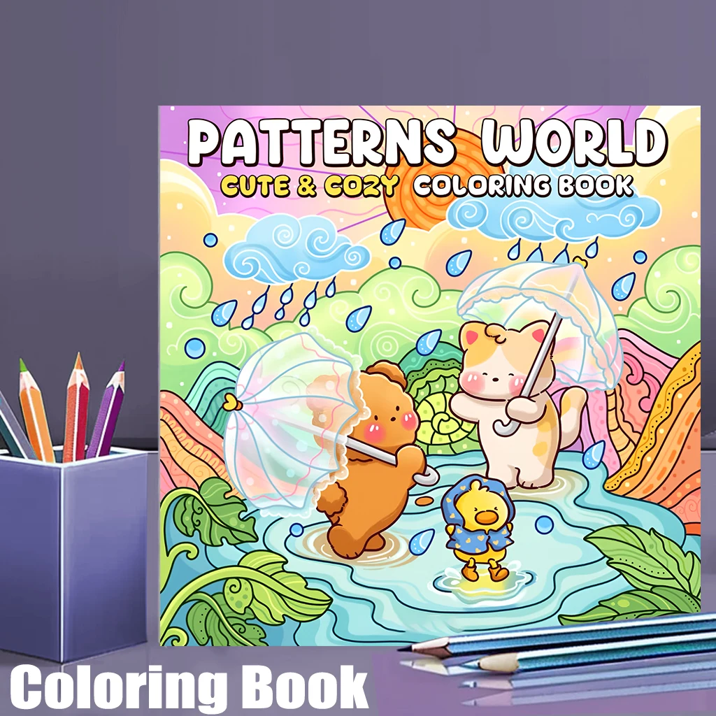 

28-страничная книжка-раскраска Partners для взрослых | Раскраска, принадлежности для рисования на Рождество, День Благодарения