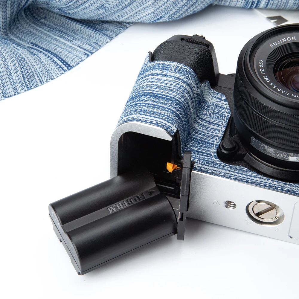 XS20 Vintage Denim Camera Half-Wrap Case Camera Protector Cover for Fuji XS20 XT50 XT5 XT30 X100VI XT30III XT30II XE5 Case