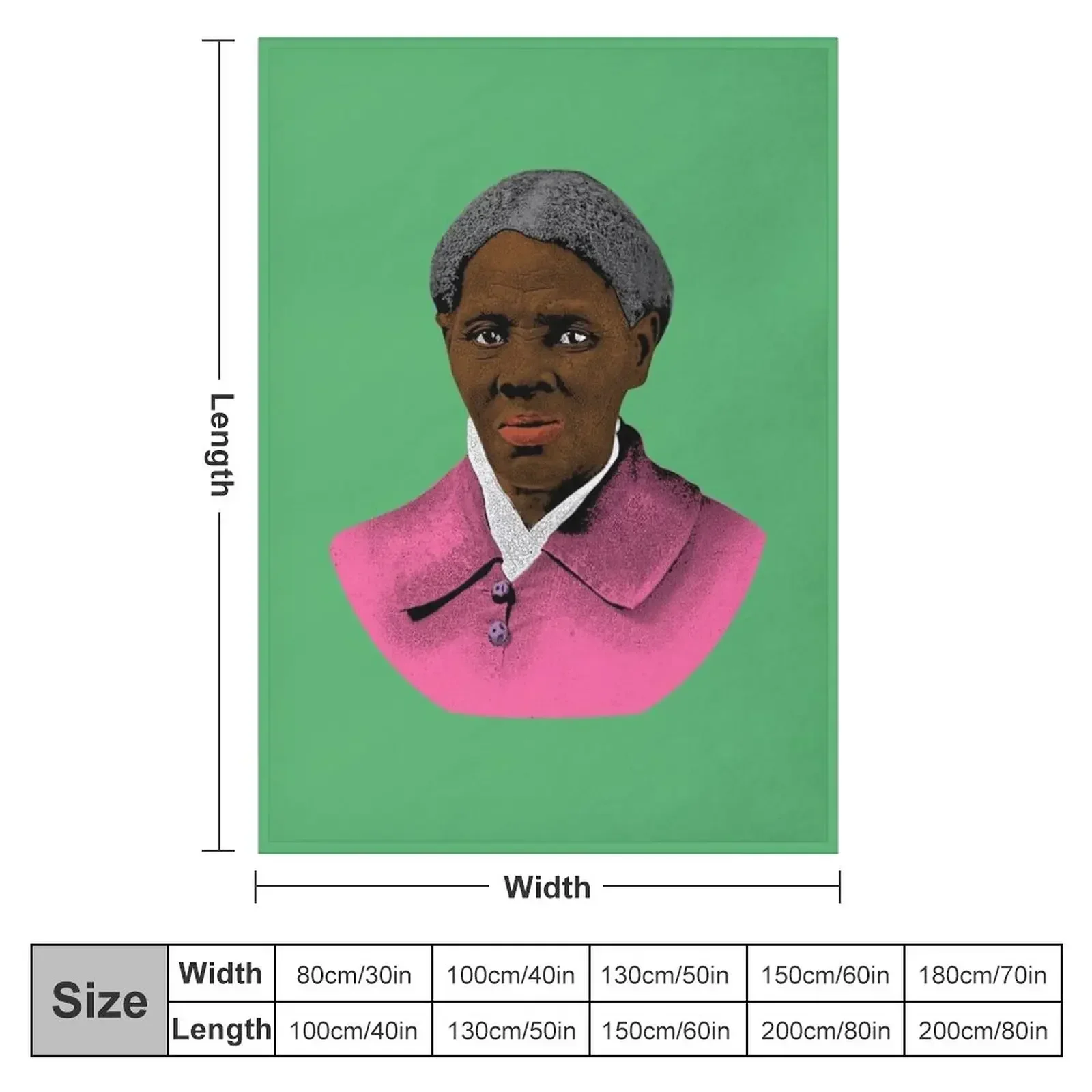 Harriet Tubman Throw Blanket halloween Stuffeds Blankets