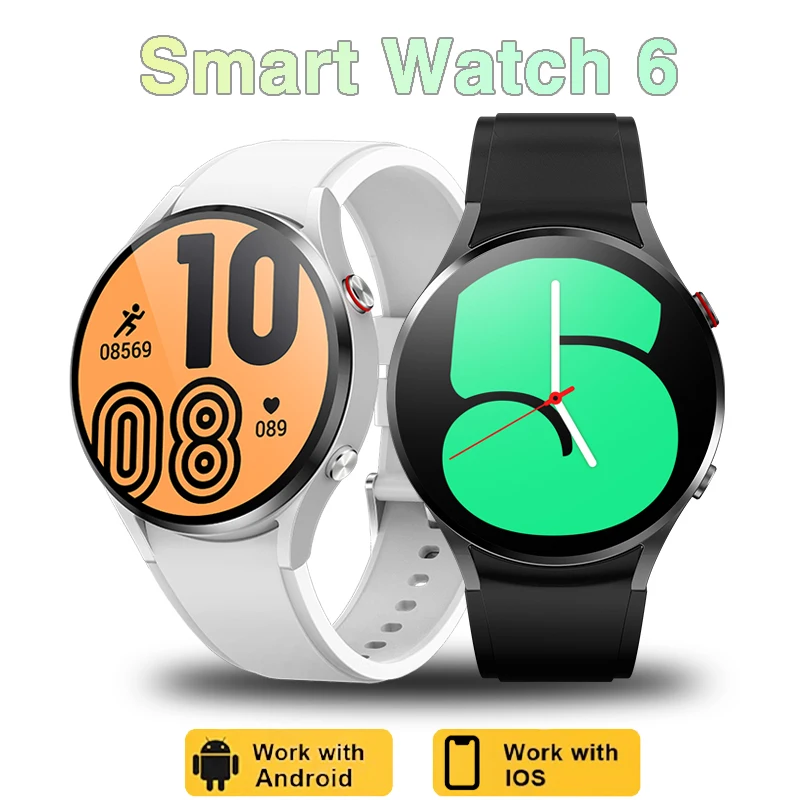 2024 New Smart Watch 6 Men Women AMOLED HD Screen Customized Wallpaper 123 + Sports Mode IP68 Waterproof Voice Call smart watchs