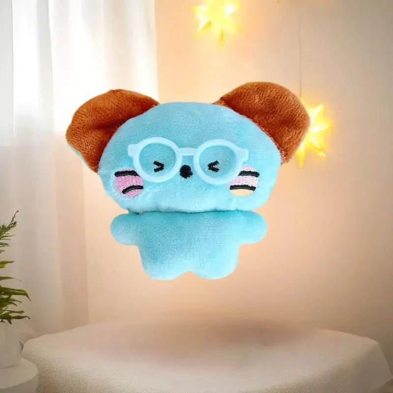 귀여운 만화 창의적인 쥐 플러시 키체인 카와이 인형 장난감 장식용 백팩 펜던트 장식 액세서리 선물