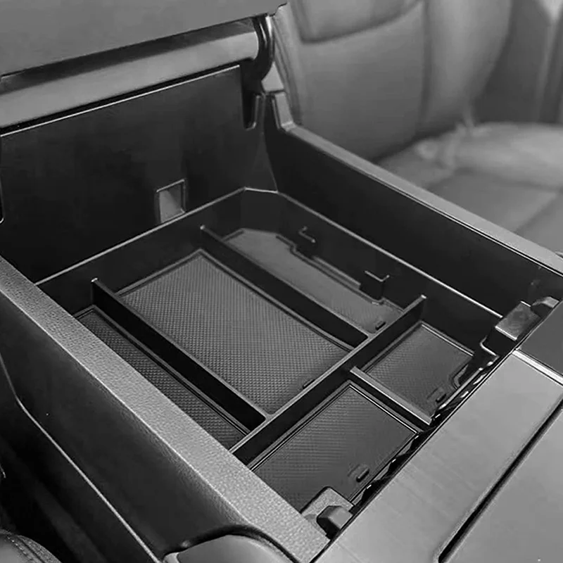 

For Toyota Tundra 2022 2023 2024 2025 Sequoia Central Armrest Storage Box Secondary Storage Center Console Organizer Accessories