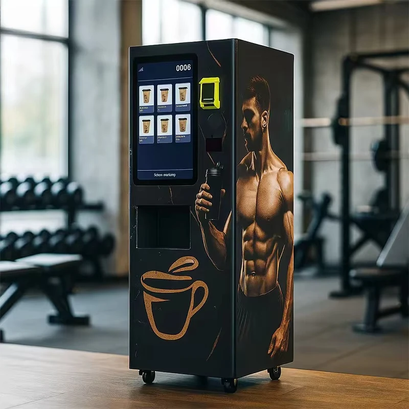 Custom Commercial Smart Protein Shake Vending Machine Automatic Gym Smoothie Dispenser Touch Screen Whey Protein Making Machine