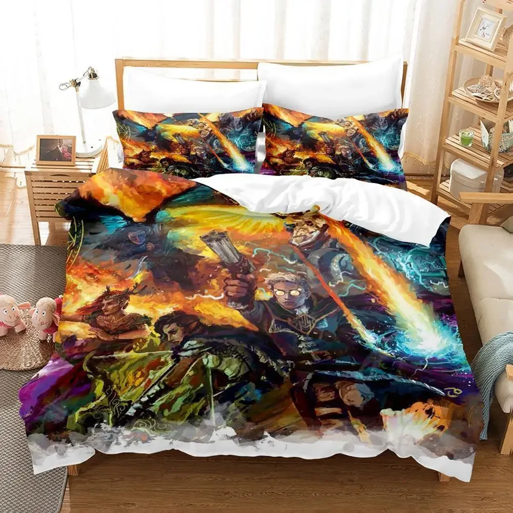 2024 Legend of vox machina game Bedding Set Single Twin Full Queen King Size Bed Set Adult Kid Bedroom Duvet cover Sets Anime