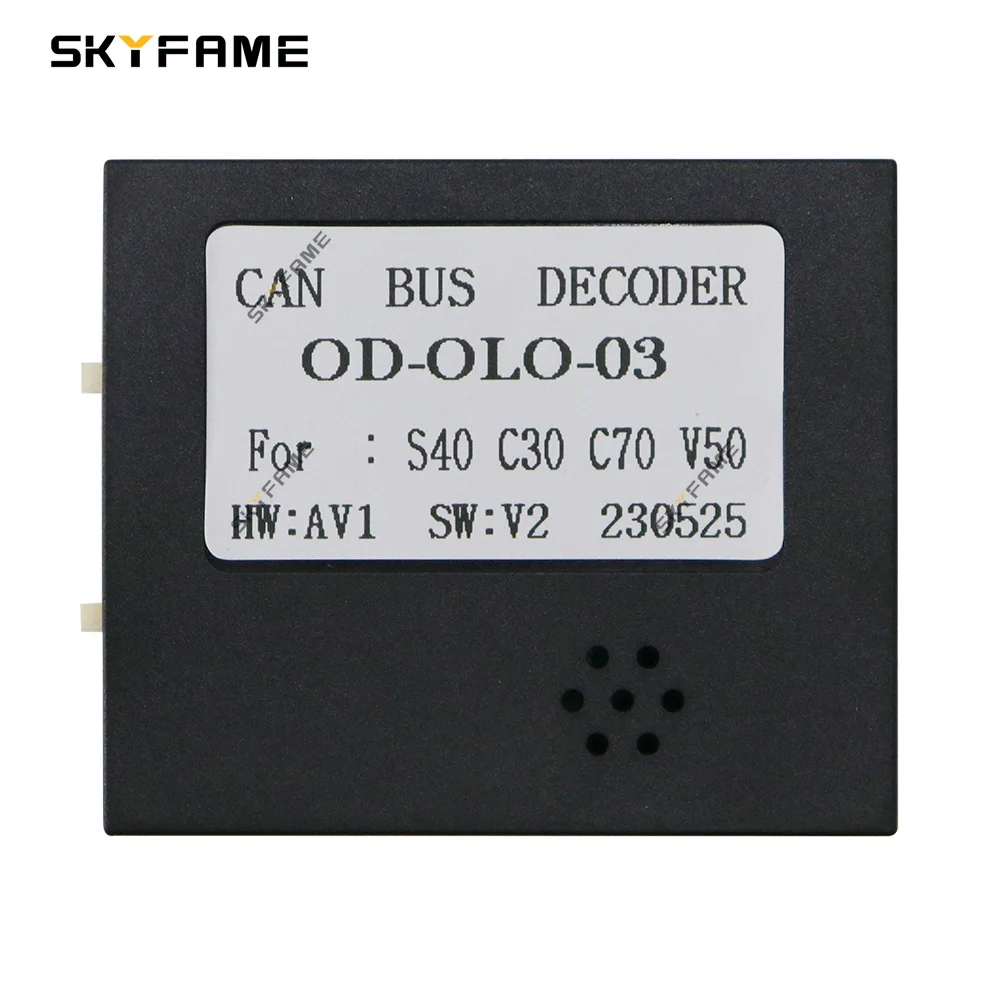 SKYFAME 16-контактный автомобильный стерео жгут проводов, силовой кабель, декодер Canbus Box для Volvo S40 C30 C70 OD-OLO-03