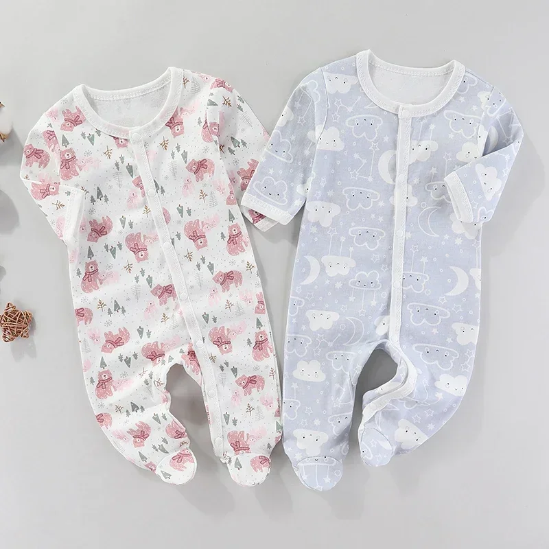 

Unisex Newborn Baby Bodysuit Romper 0-9M - Soft All-Season (Autumn/Winter/Summer) Jumpsuit