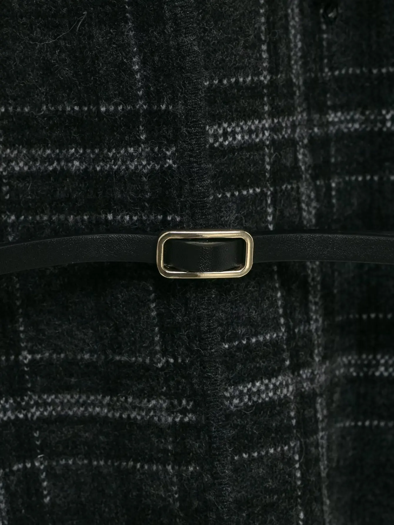 Chaqueta con cinturón de punto con patrón de estilo europeo y americano, top de cintura a la moda para otoño e invierno, nuevo estilo