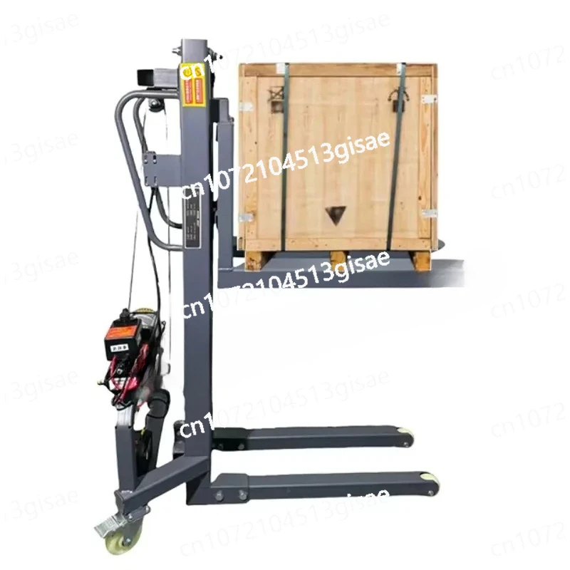 Portable Lithium Battery Forklift Stacker Crane Forklift, Small Forklift, Small Cargo Elevator, Small Stacker Crane 300kg