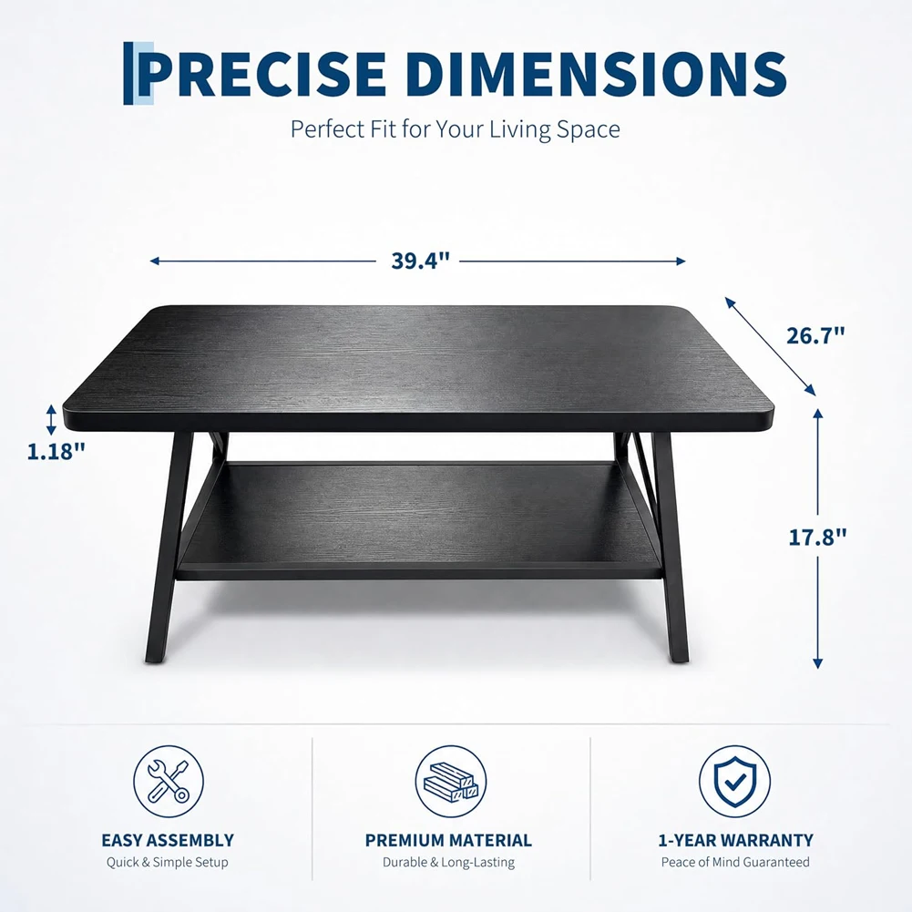 Coffee Table with Storage 8