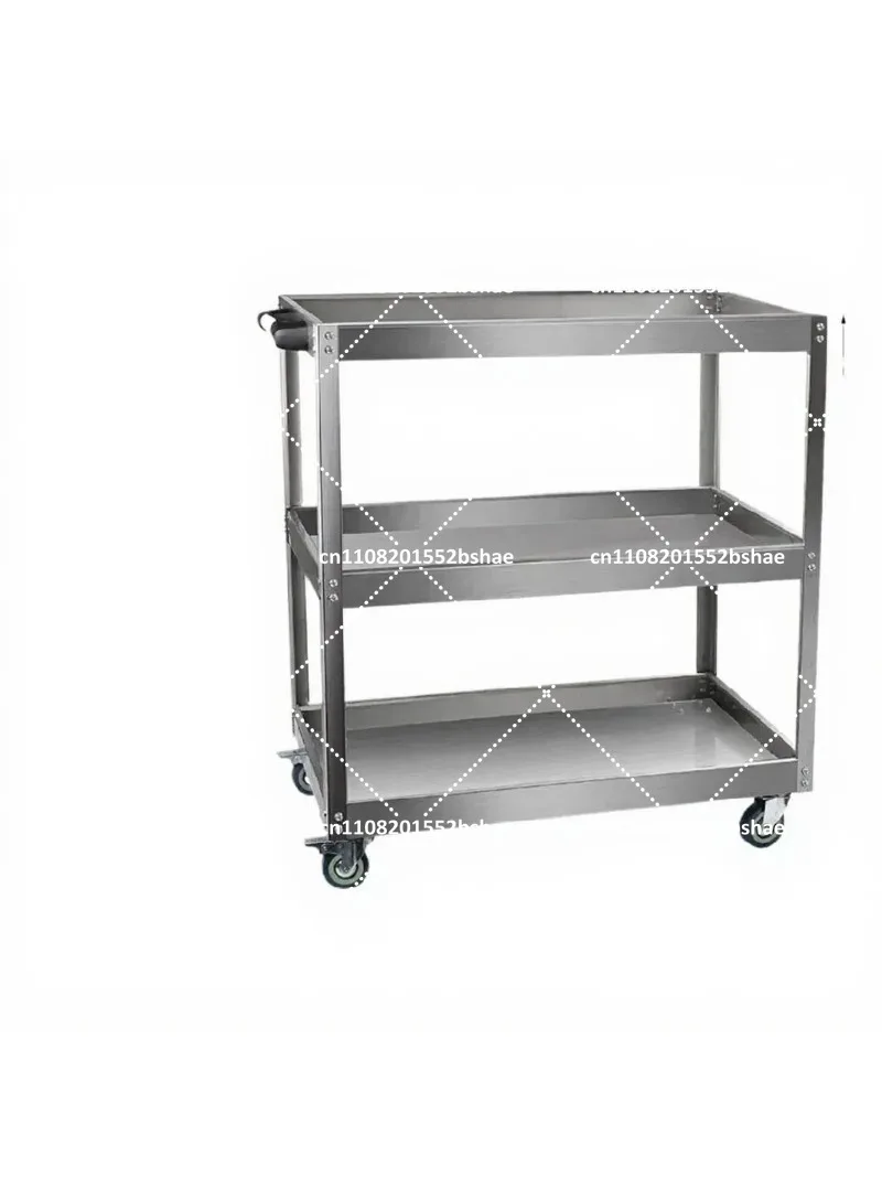 Stainless Steel Tool Rack with Mobile Cabinet for Auto Repair Shop Maintenance Cart