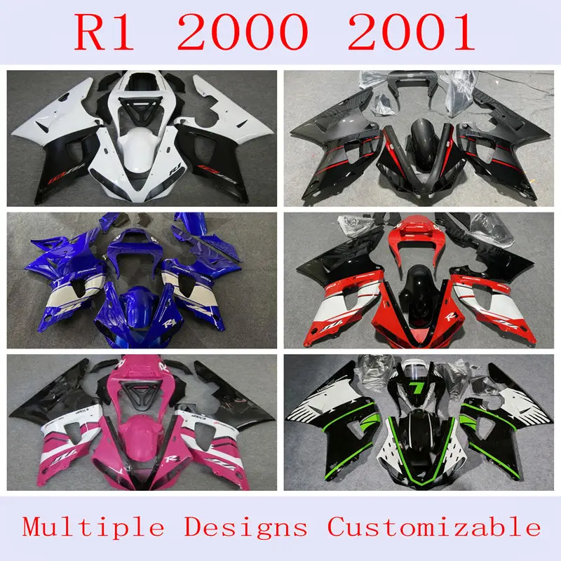 4 Gift New ABS fairing kit for Yamaha R1 2000 2001 car modification accessories can be customized