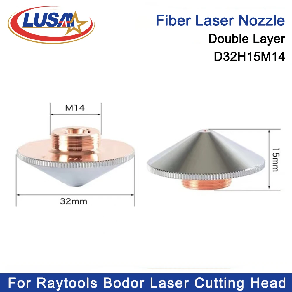 Imagem -05 - Lusai-cabeça do Laser para a Máquina do Laser da Fibra Bocal de Corte Diâmetro 32 M14 mm Bm111 Bm110 Bt240s Bm114