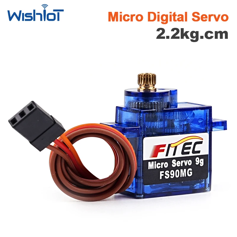 FS90MG Micro Digital Servo 2.2KG 180 Degree Metal Gear 6V Iron Core Motor For Micro:bit Smart Robot DIY Toys Parts