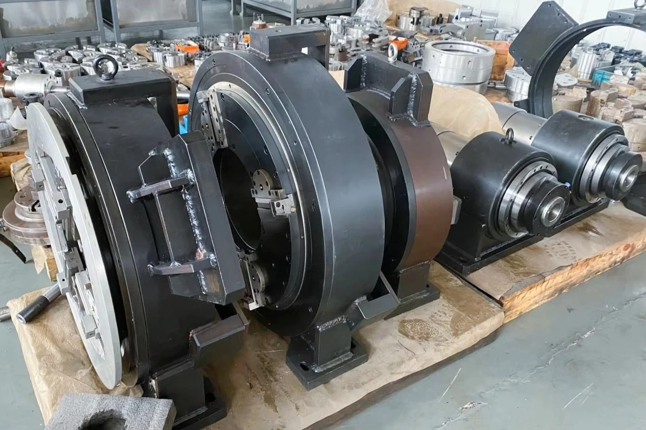 Cutting CHUCK,through Hole Pneumatic Pressure Maintaining Type 4 Claw Double Action