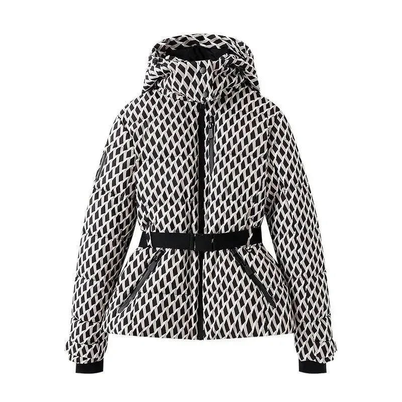 2026 New Women'S Fashion Waist With Belt Hooded Down Cotton Jacket Commuting Warm Windproof Jacket More Comfortable To Wear