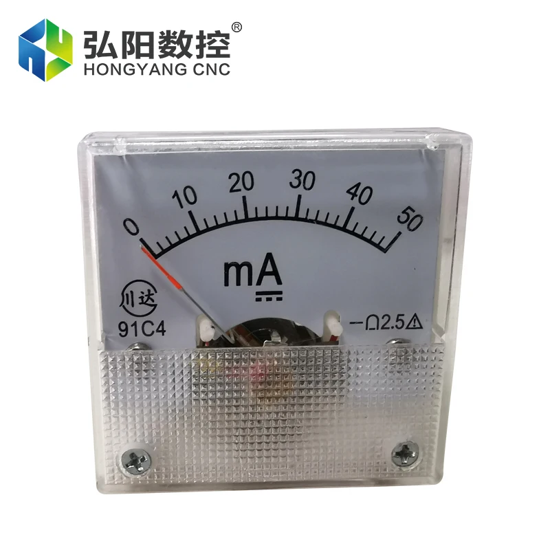 91C4 Type 91C4-A Pointer Type DC Ammeter 50ma Small High-Precision Mechanical Watch CNC Detection Ammeter