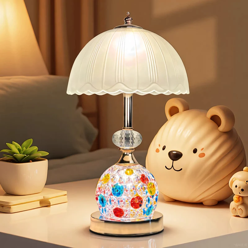 Contemporary Minimalists Floor Lamps Crystal Glass LED Desk Lamps High End Bedroom Headboard Kids’ Room Embellish Light Fittings