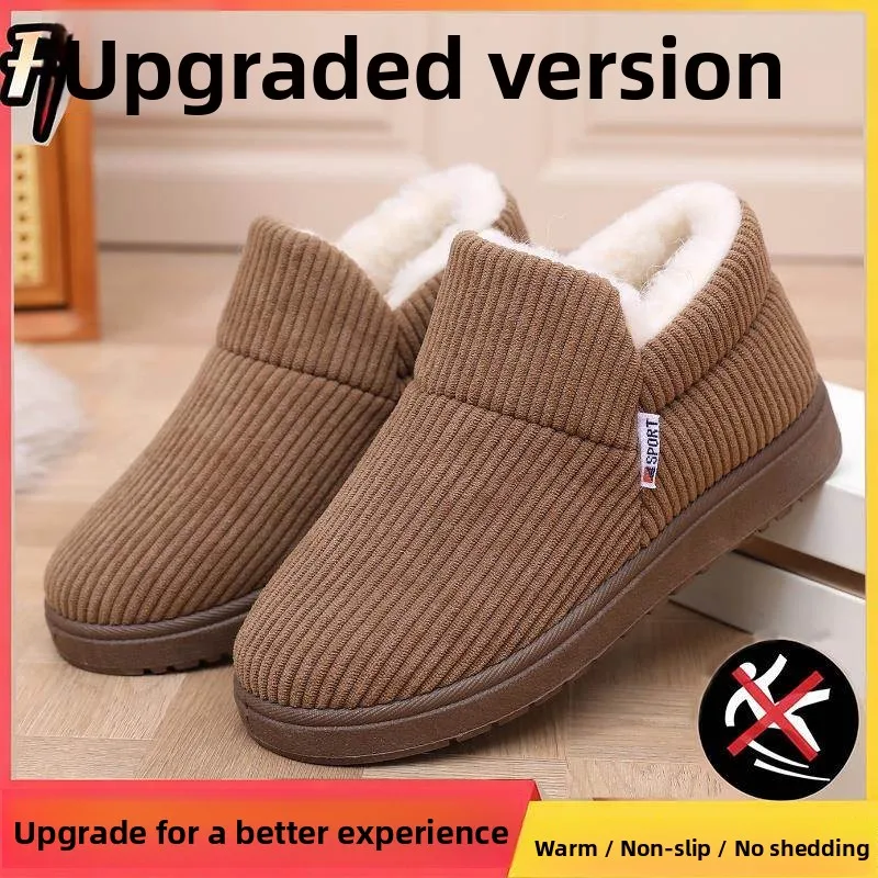 

Новые зимние женские тапочки Cotton oes Beijing Cloth oes, теплые домашние шерстяные хлопковые тапочки Mother oes для среднего возраста...