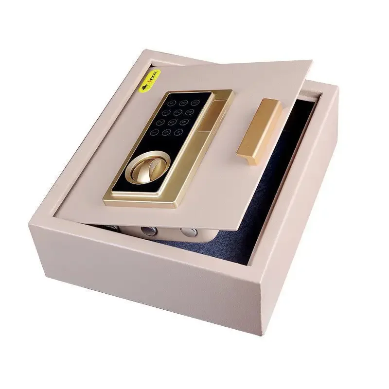 Small Household Safe Flip Up and Open Can Be Placed in Wardrobe Drawers Car Trunk Password Safe