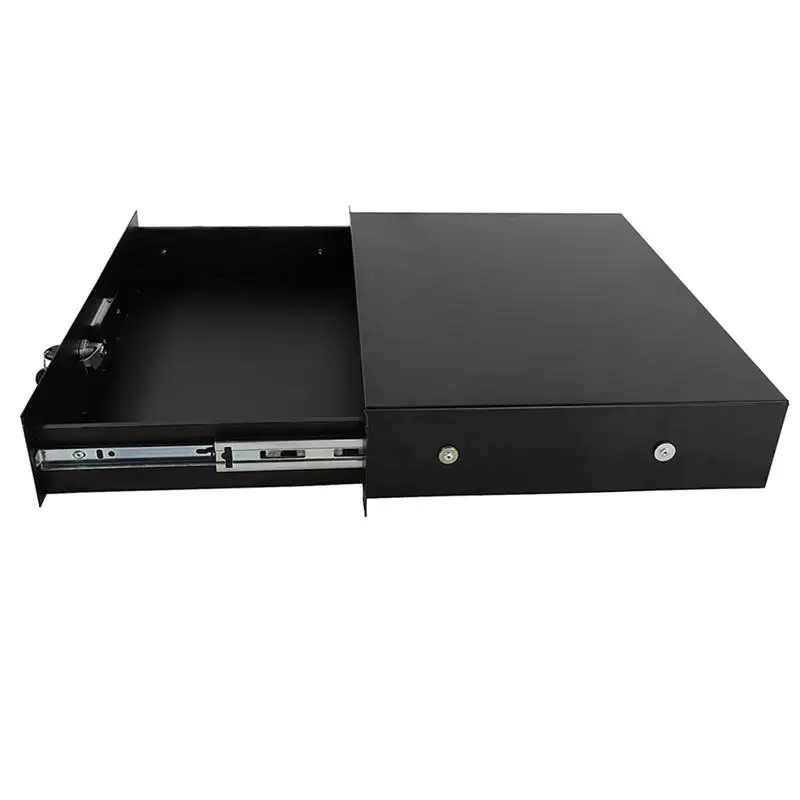 19-inch 2U Sheet Metal Drawer DJ Rack, Black view 6
