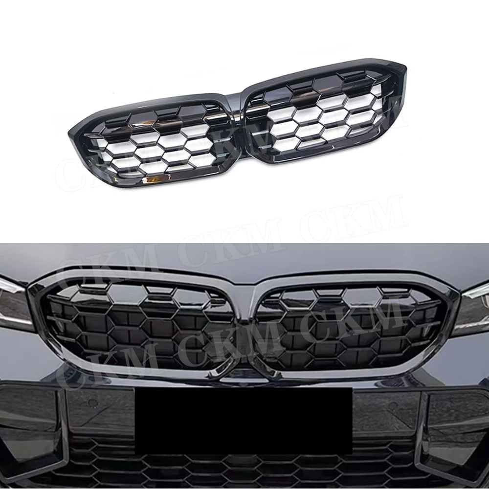 

Car Racing Grills Front Bumper Air Vent Cover Trim Mesh Grill Frame Body Kits for BMW 3 Series G20 G28 LCI 340I 2023+