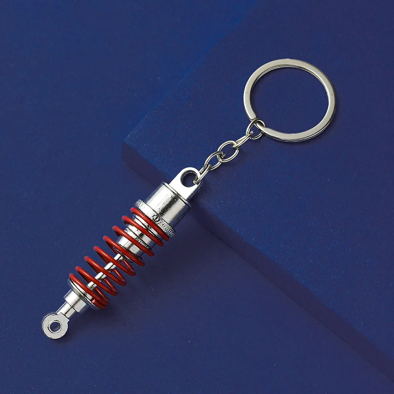 tein keychain Spring Car Tuning Part Shock Absorber Keyring Adjustable Alloy Car Interior Suspension Keychain Coilover