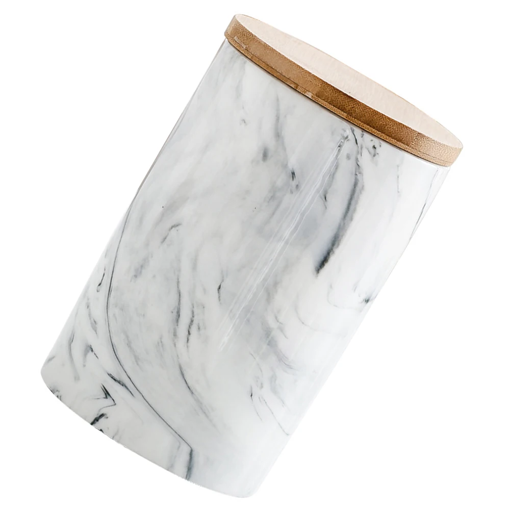 

Ceramic Storage Jars Airtight Containers Pantry Canisters Kitchen Food Box Tea Tin Luxury Marble Dustproof Safe Storage Home