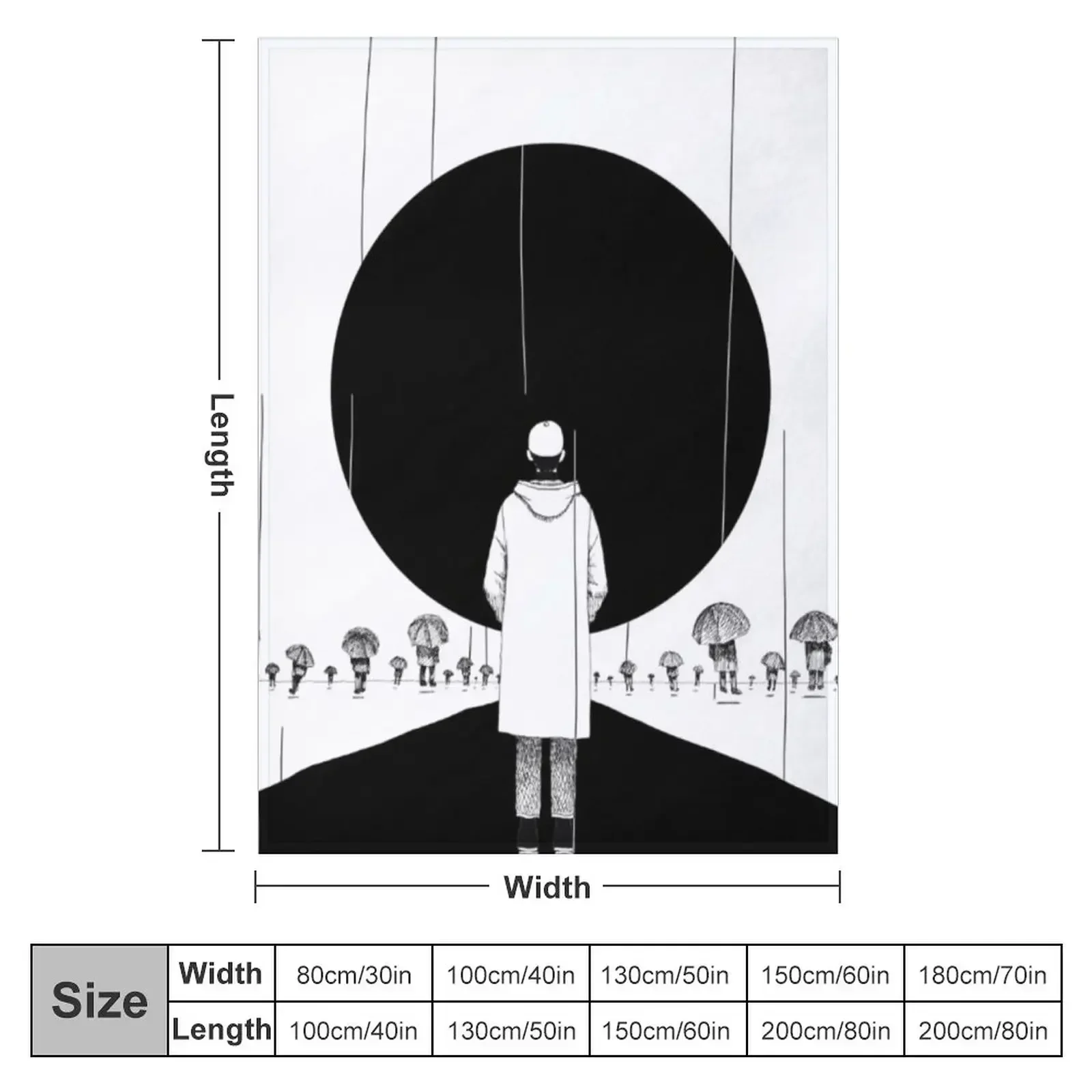 rm mono design 1 (transparent/normal ver.) Throw Blanket Decoratives Thin Blankets