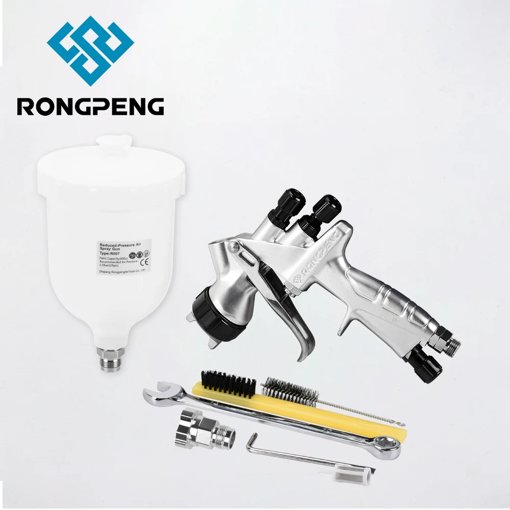 RONGPENG Spray Gun-Ultra Efficiency R807 Professional Automotive Spray Gun 1.3mm Nozzle For Car Painting Airbrush Kit Car Repair