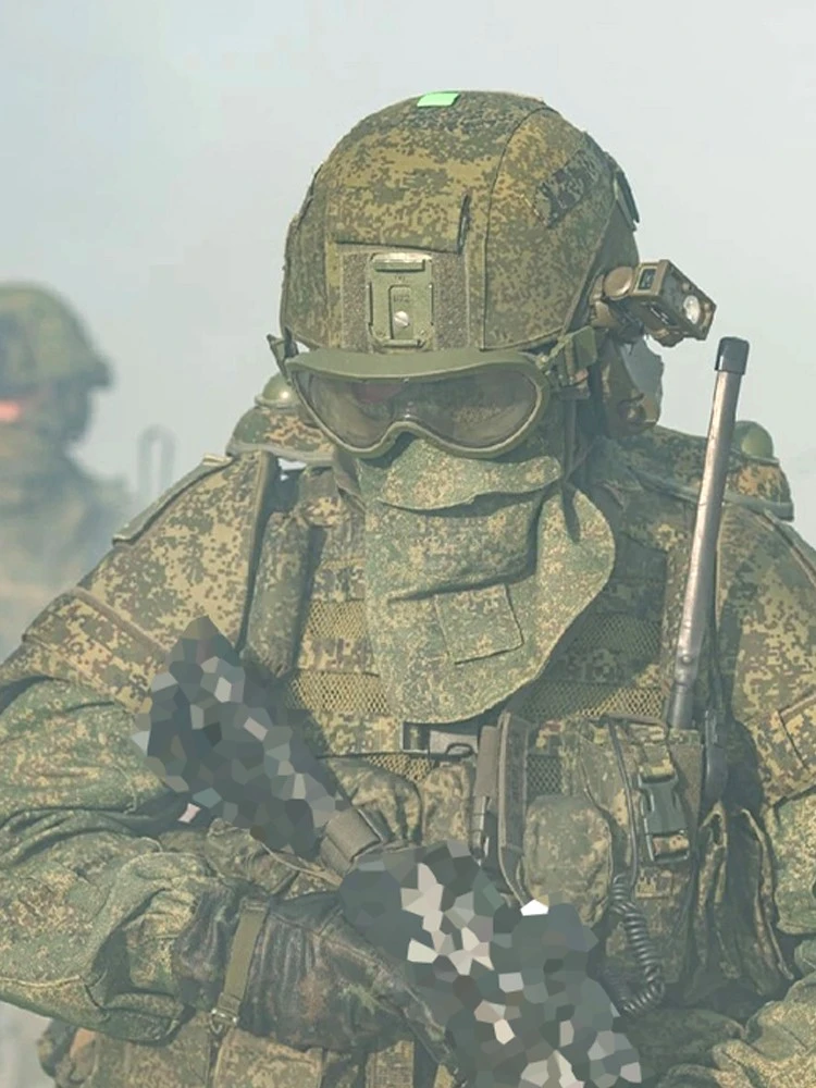 Russian Public 6b49 Combat Protective Face Armor And Legguard EMR Little Green Man Airborne Soldiers