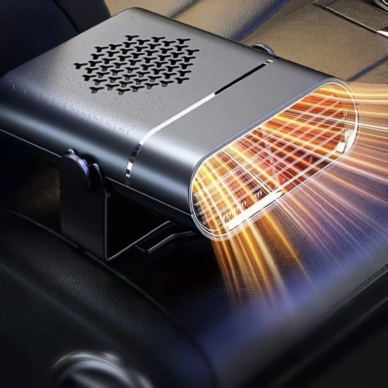 Car Heater Defroster Defogger 12V/24V Universal for Cars & Trucks 2-in-1 Cooling & Heating Quiet Operation Adjustable Angle view 6