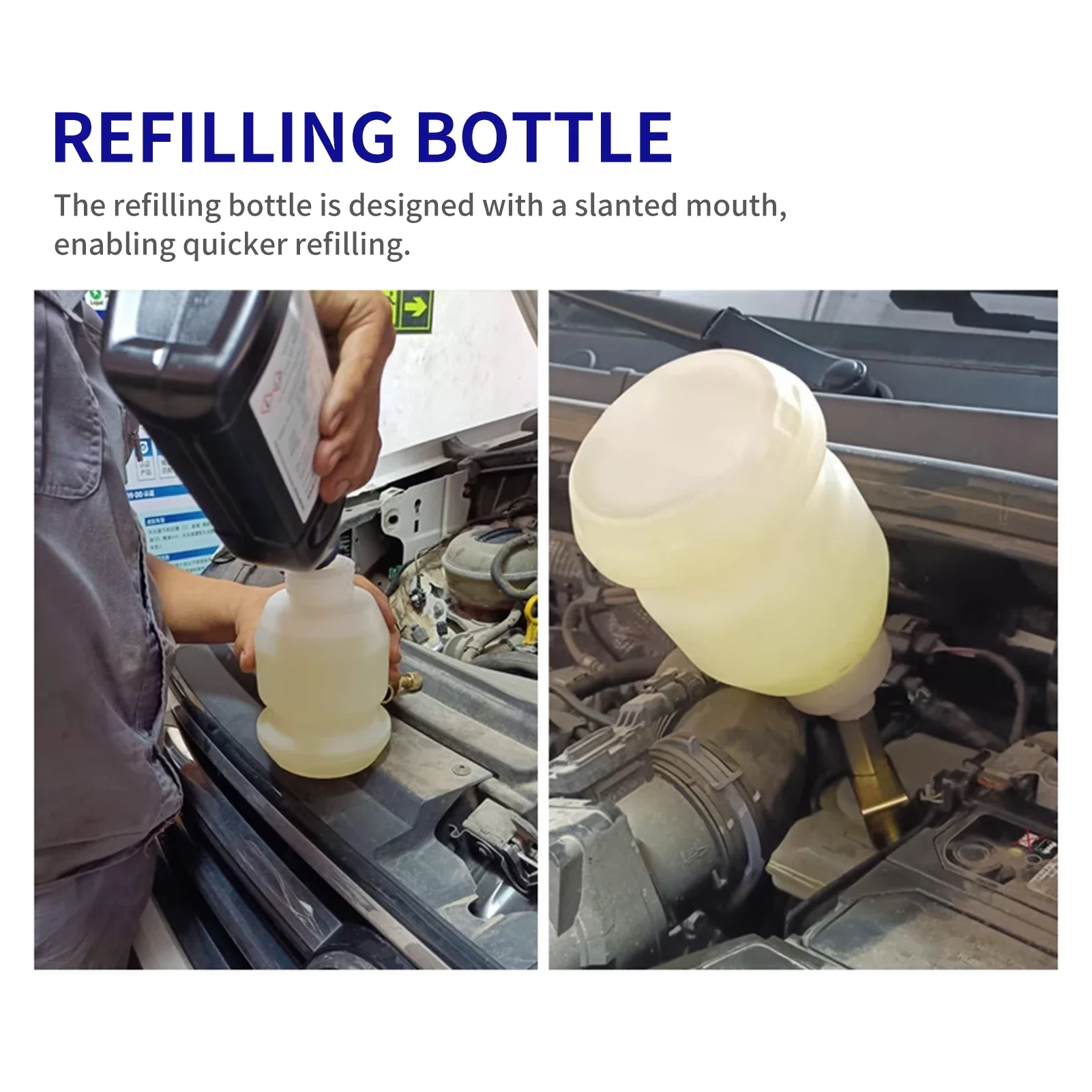 3L Vacuum Brake Bleeder Kit, Pneumatic Brake Fluid & Clutch Bleeding Extractor Tool with Adapters Hoses & 1L Refilling Bottle