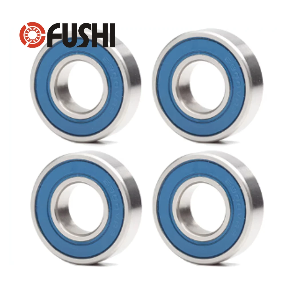 6900 VRS MAX Bearings 10*22*6mm ( 4 PCS ) Bike Pivot Chrome Steel Blue Sealed with Grease 6900LLU Cart Full Balls Bearing