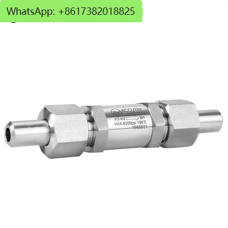 Imported AW304 stainless steel high-pressure welding one-way valve 316L butt welding union check valve water pipe compressed gas