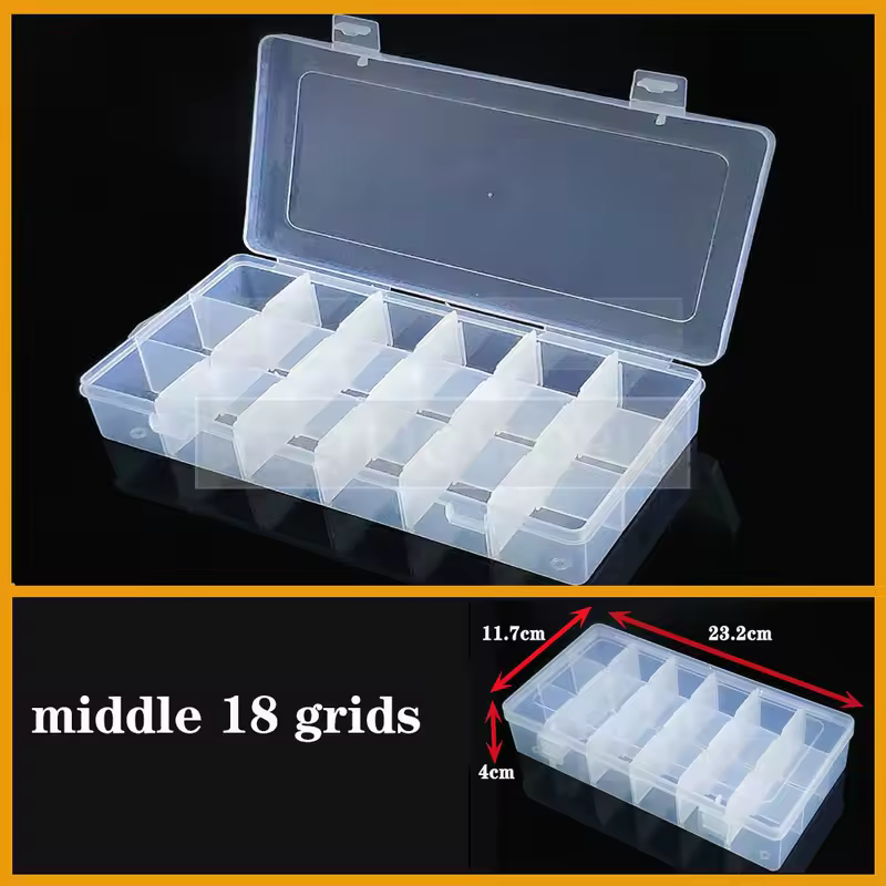 Transparent Plastic box Screw Compartment Box Jewelry Earring Display Case Container Clear Terminal Organizer Tool Storage boxes - Image 35