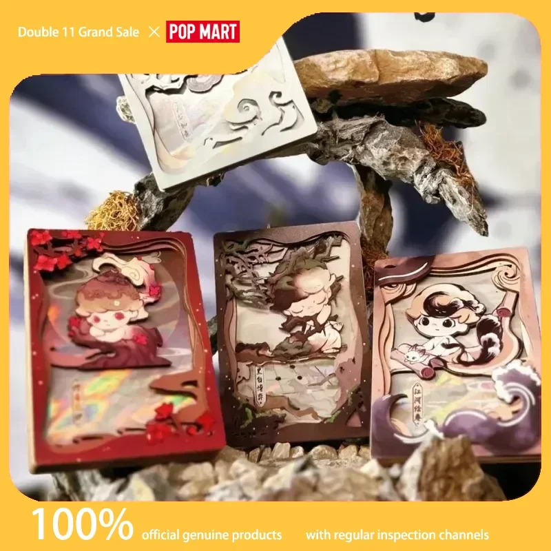 

Genuine Popmart Dimoo A Glimpse Of Romance Series Art Collection Cards Trendy Blind Box Merchandise Trendy Toys Birthday Gifts