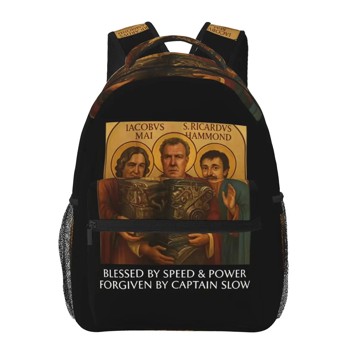 Рюкзак Gear Holy Trinity Jeremy Clarkson Hammond May Tribute The Grand Speed Power, школьная сумка, сумка для книг, сумка через плечо
