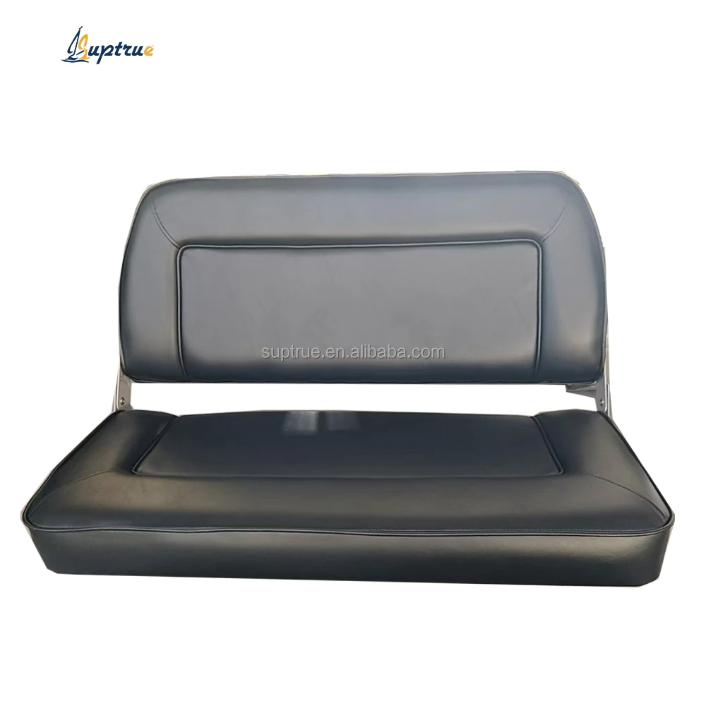 Yacht Customized Size Deluxe Foldable Bench Boat Seats 2 People Boat Seat Double Person Chair Seats White Black