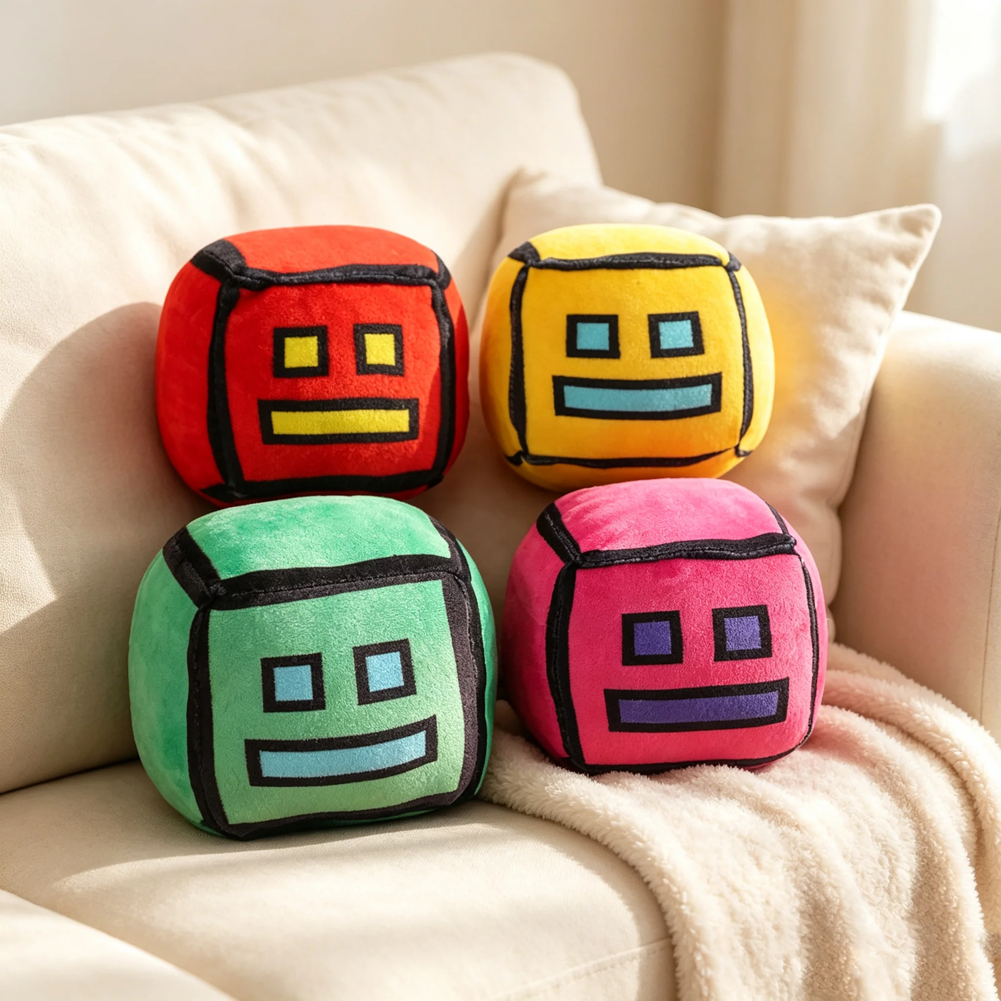 Soft Filled Geometric Game Plu - Kids Toys Yellow ulasan dan harga