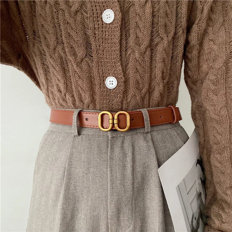 High Quality Jeans Women's Pu Leather Belt Fashion Soft Belt Korean Version Jeans Belt Casual Versatile Belt