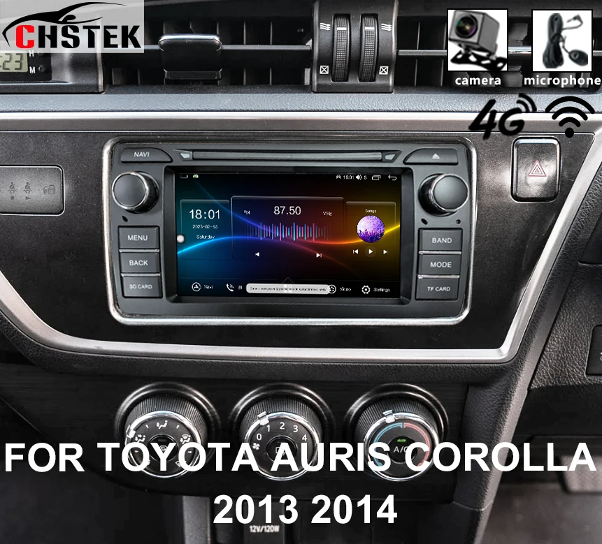 Car Head Unit For Toyota Auris Corolla 2013 2014 Android Radio GPS WIFI Auto Vedio Navigation Multimedia Bluetooth Touchscreens