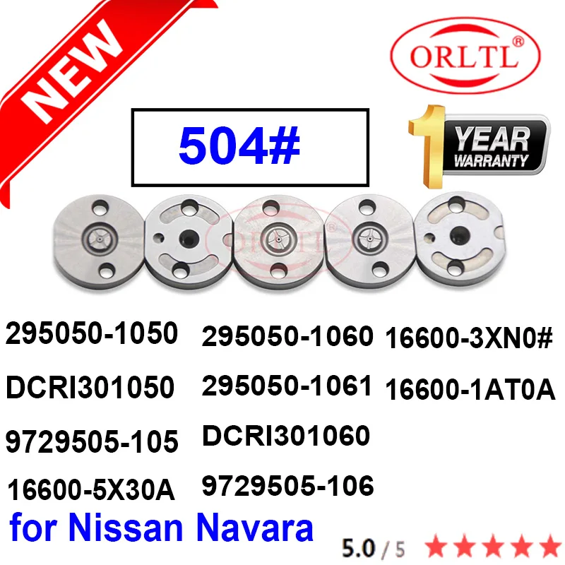 NEW 16600-3XN0# 16600-1AT0A 16600-5X30A Common Rail valve Orifice Plate 504#  FOR Nissan Navara 295050-1050 295050-1060