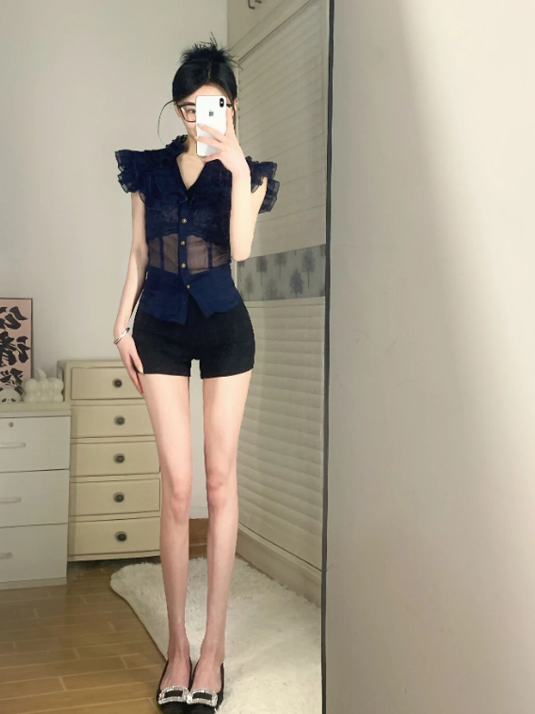 

Slimming Effectiven Gentle Sle irt Ultra ular Unique Design Summer 2026 Women's Faion Slim Fit Button Detail